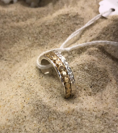 BDR2011gf Sterling Silver & Gold Filled Spinner Ring