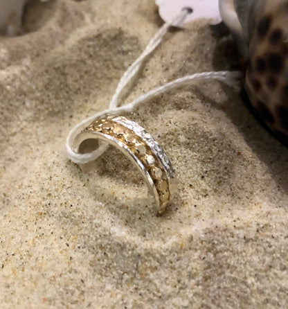 BDR2011gf Sterling Silver & Gold Filled Spinner Ring