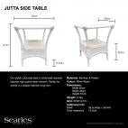 Jutta Side Table White