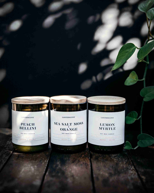 Jade 9oz Soy Wax Candle - Sea Salt Moss & Orange