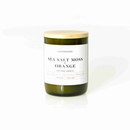 Jade 9oz Soy Wax Candle - Sea Salt Moss & Orange