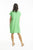 Linen Cap Sleeve Shift Dress in Parrot