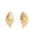Luxe Gold Statement Earrings - Wings