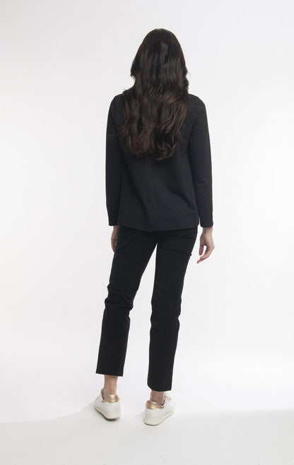 Solid cord Jeggings in Black