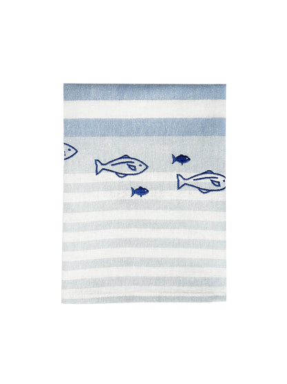 School of Fish Linen Tea Towel