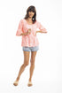 Ariana Frill Sleeve Top in Pink