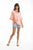 Ariana Frill Sleeve Top in Pink