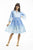 Heidi Blue Layered Dress with Frill Sleeve PRE ORDER