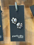 Petals Sterling Silver Dog Paw Stud