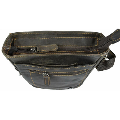 Hobart Leather Shoulder Bag - Brown