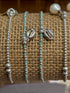 Petals Amazonite Sterling Silver Cowrie Shell Bracelet