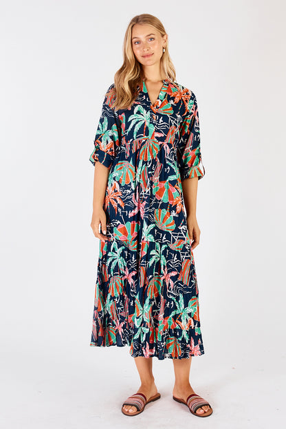 Harlow Midi Navy