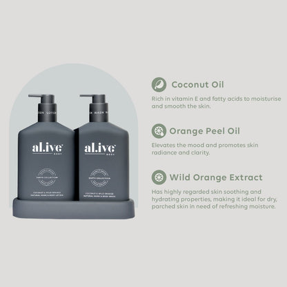 al.ive Coconut & Wild Orange | Wash & Lotion Duo