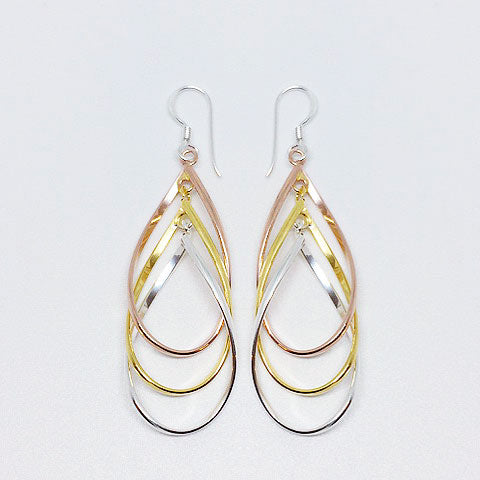 Gammies Gold, Silver Rosegold Earrings