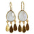 MW Teardrop Euro Gold Gemstone Earrings A36E (Assorted)