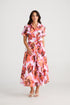 Rossellini Short Sleeve Dress Azalea