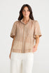 Penelope Top Latte Stripe