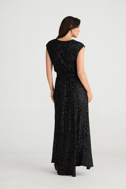 Shelly Dress Black Sequin