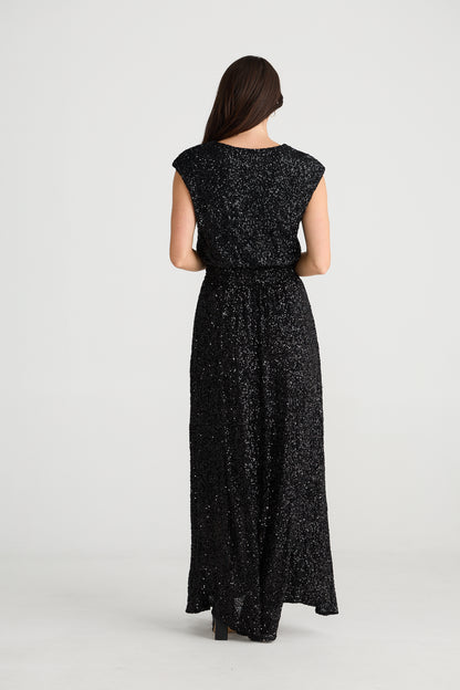 Shelly Dress Black Sequin
