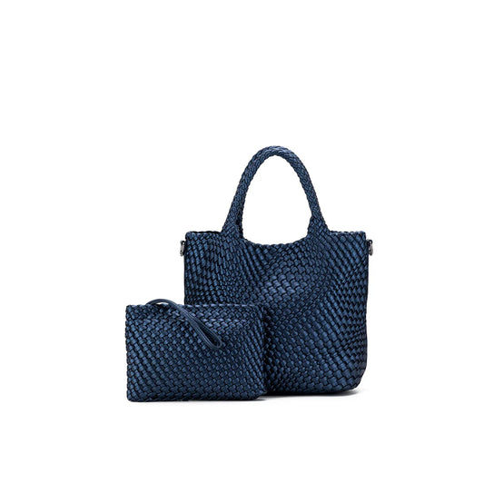 Amali Navy 2 Piece Handbag Set