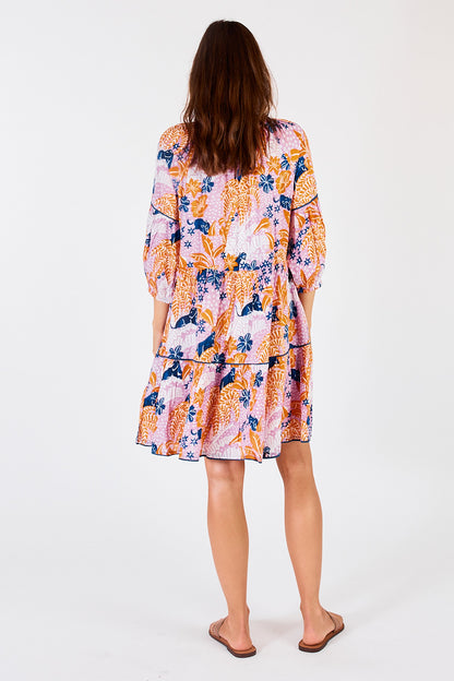 Tivoli Tiered Dress Orchid