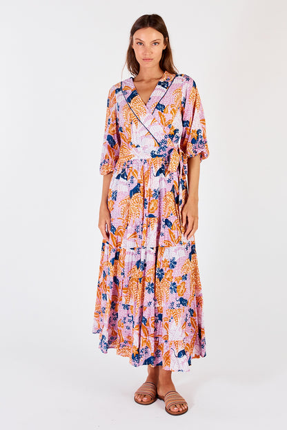Tivoli Wrap Midi Orchid