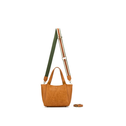 Mini Evelyn Tan 3 Piece Hobo Tote