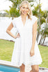 Gwen Tiered Dress White