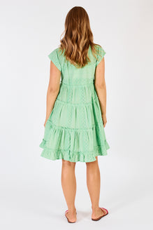 Arielle Tiered Dress Mint