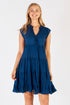 Gwen Tiered Dress Navy