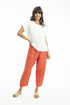 Linen Pant in Coral