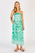 Agatha Strapless Dress Sea