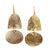 MW Euro Gold Round Drop Earrings B202