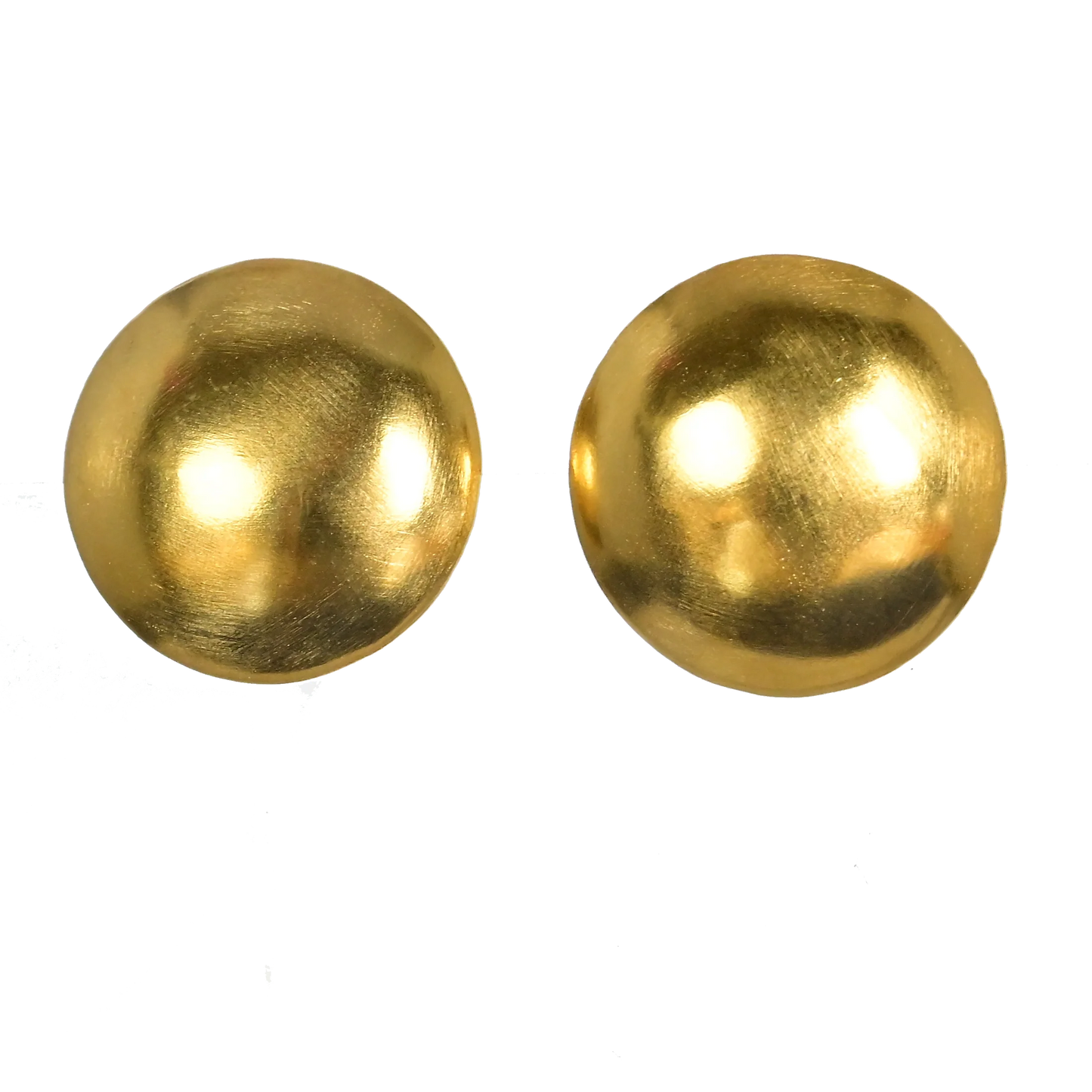 MW Gold Round Stud Earrings B2