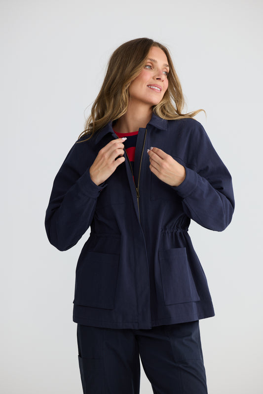 Sabbia Jacket in Navy