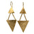 MW Gold Geometrical Hook Earrings B237