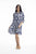 Hayman Navy Collared Puff Sleeve Dress