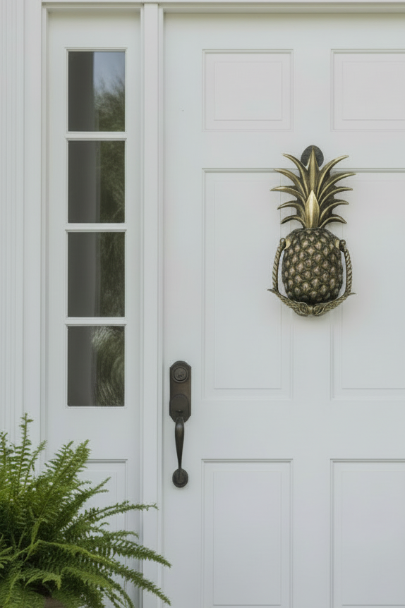 Pineapple Door Knocker (L) Dark