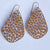 Spotted Giraffe Blossom Teardrop Earrings