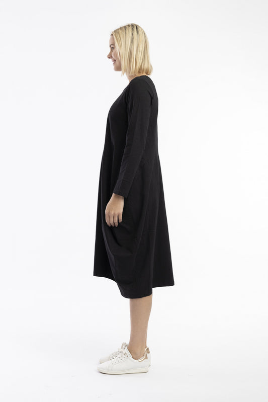 Essential Knits Dress Bubble Black