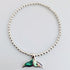 Whale Tail Turquoise elastic bracelet