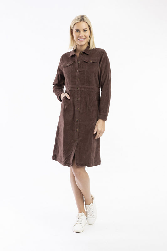 Cord Solid Dress Button - ECRU