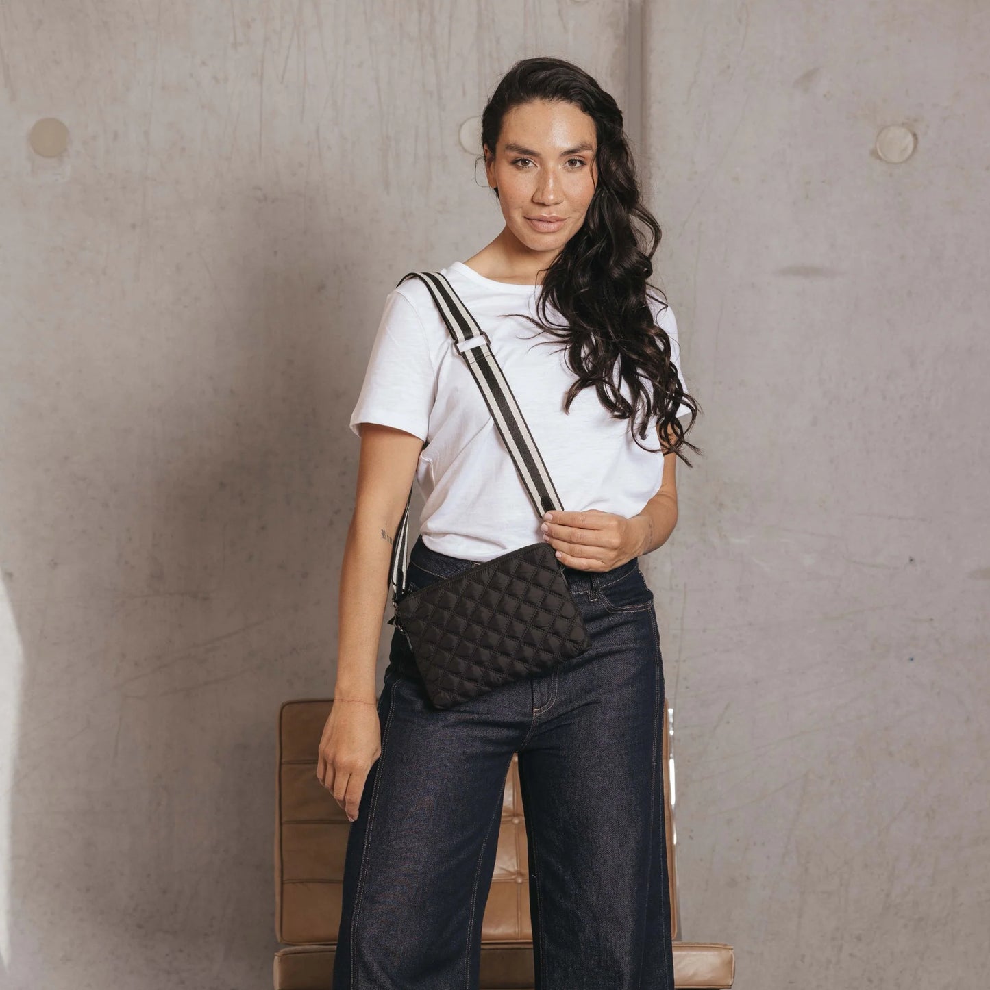 Tribeca Quilted Kiara Crossbody/Clutch (Various)