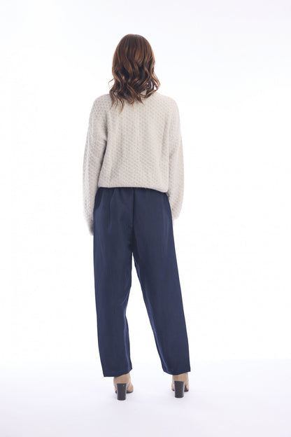 Linen Pant - Navy