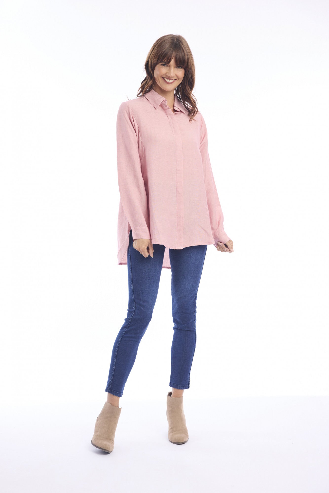 Linen shirt - Rose Tan