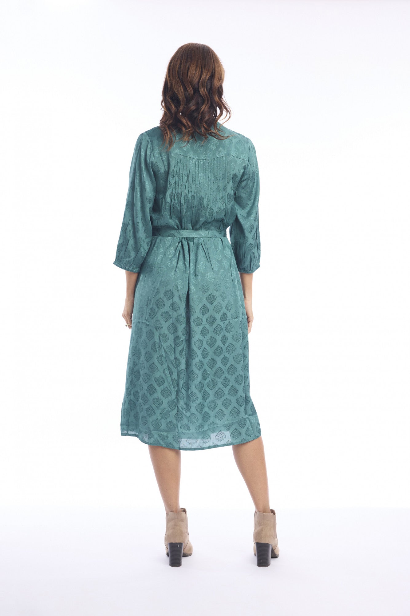 Solid Dress in Deep Jungle