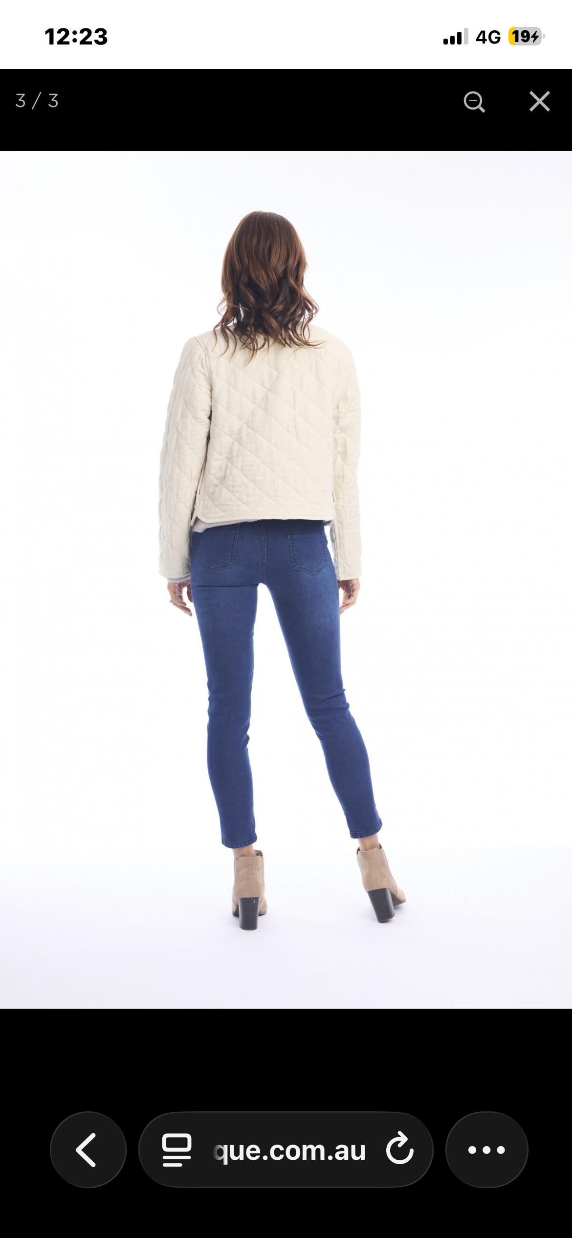 Linen Jacket Padded - Natural