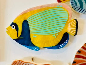 Beach Club Angel Fish Wall Art