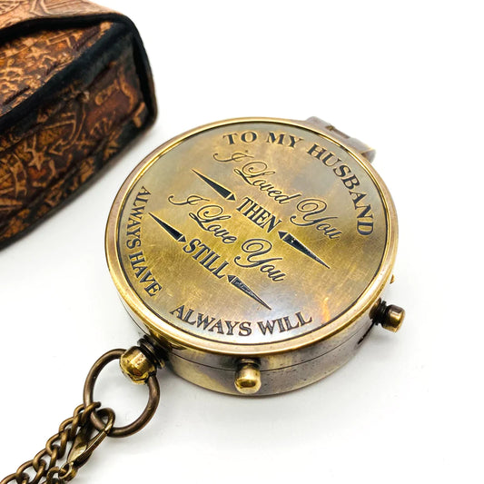 Compass with message - Husband