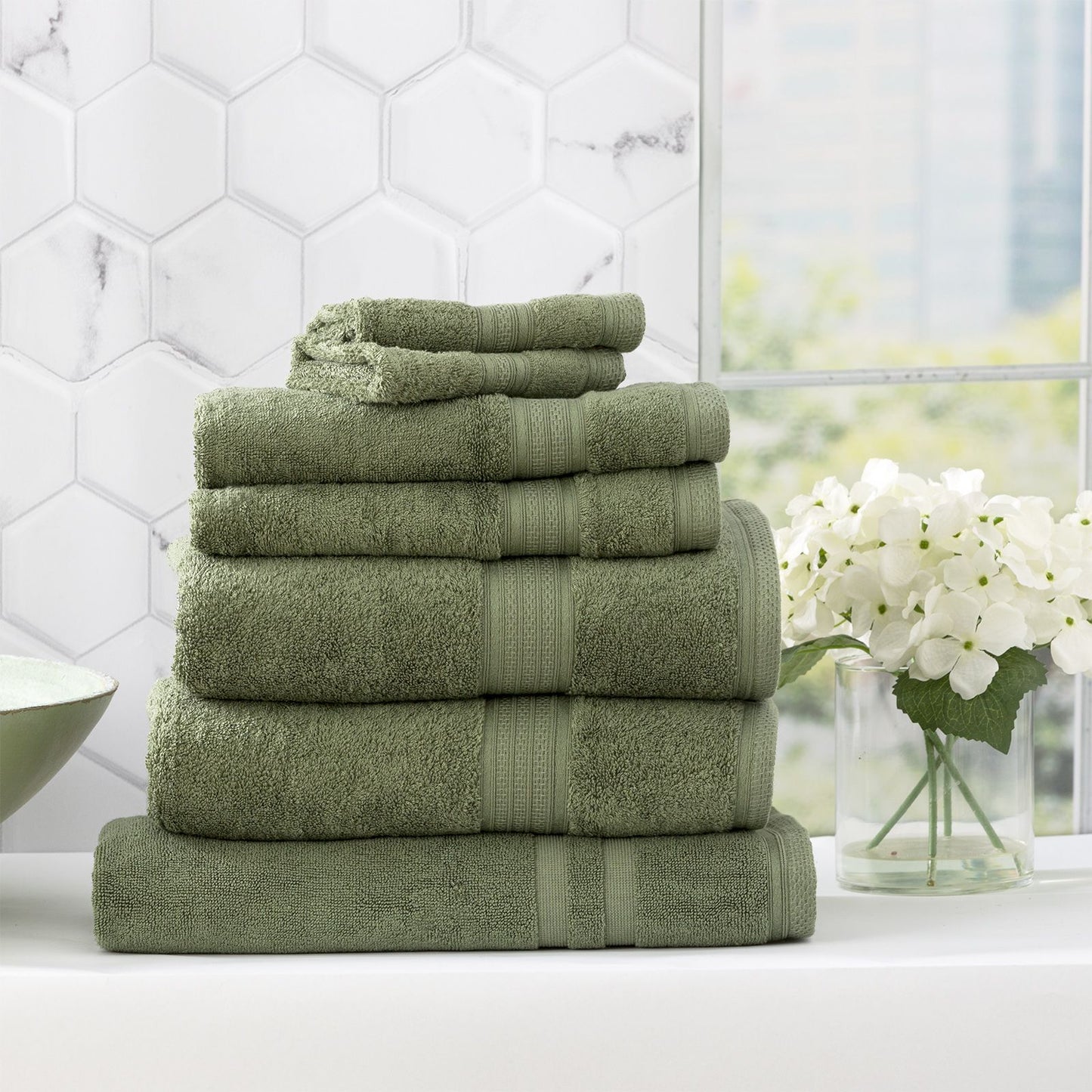 Stella 650 GSM Bamboo Cotton Towels - Jade